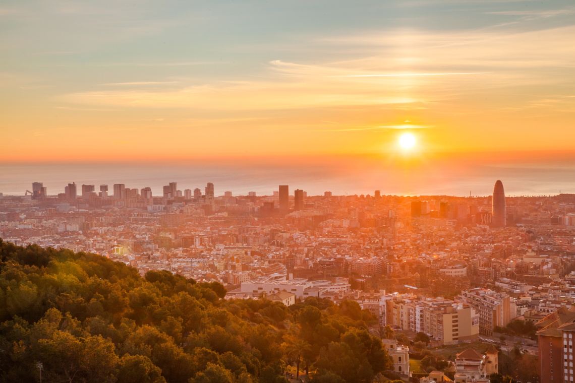 posta de sol a Barcelona