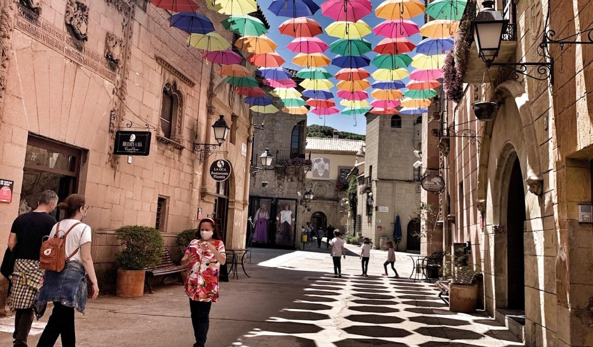 Una imatge de l'interior del Poble Espanyol