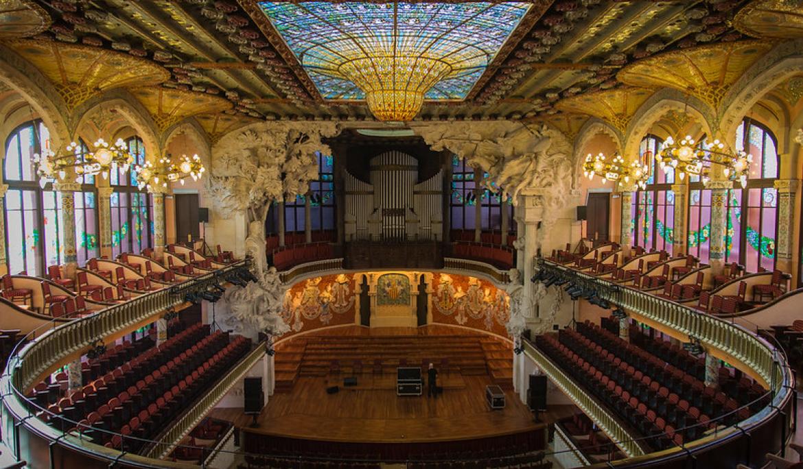 Interior del Palau de la Música