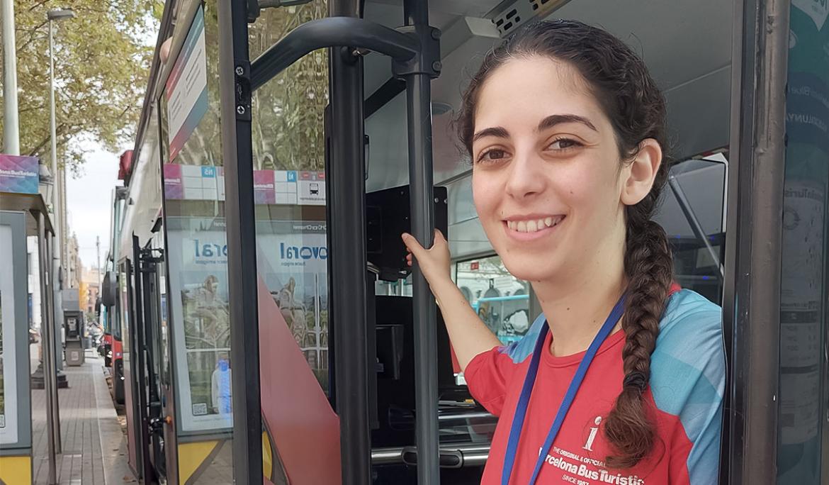 Per l'Andrea el més important és passar-s'ho bé a la feina! / Foto: Hola Barcelona