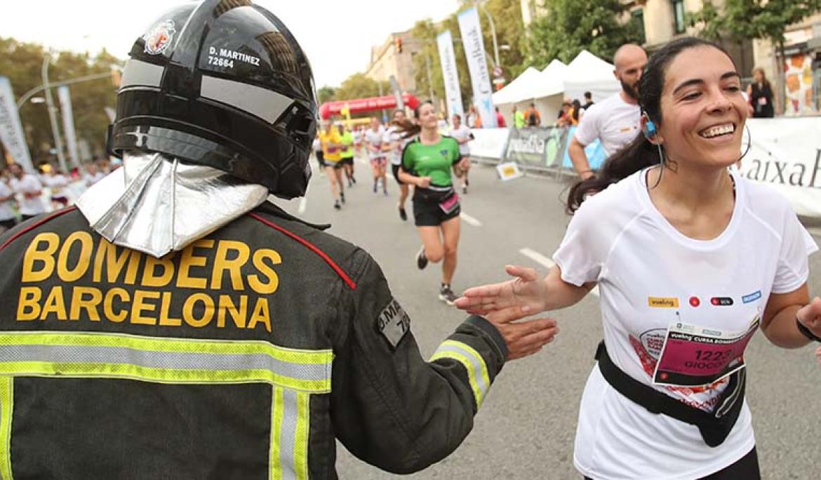 Gaudeix de la bombers amb una distància de 10 km i un recorregut pla / Foto: cursadebombers.barcelona