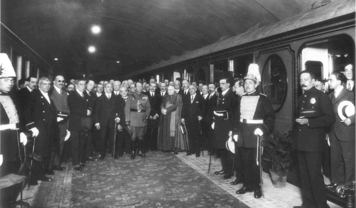 Inauguració del Metro Transversal. 10 de juny de 1926. Estació de Catalunya de l’L1 / Foto: Arxiu TMB