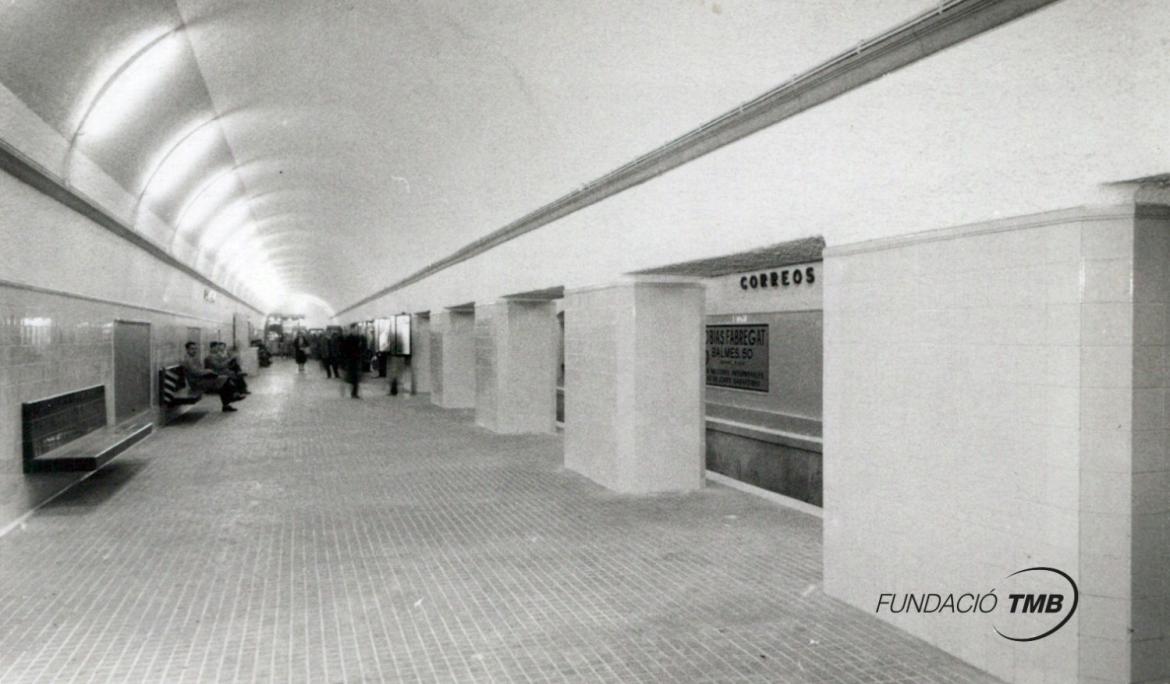 Andén Correus (1958) – Archivo Fundación TMB