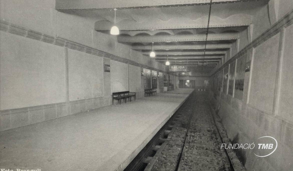 Estación Ferran 1946 (Brangulí) – Archivo Fundación TMB