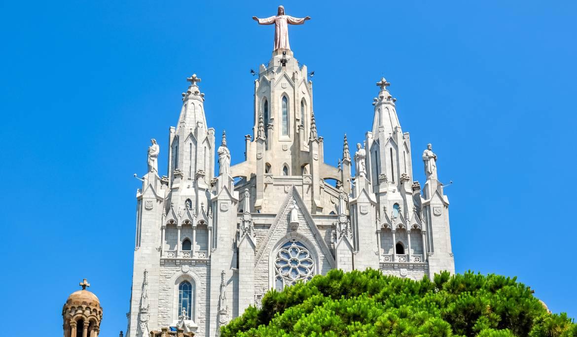 Imatge del Temple del Sagrat Cor del Tibidabo