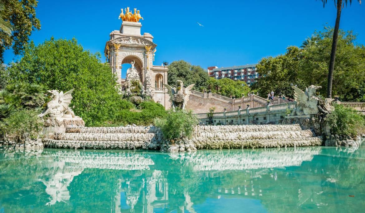 Imatge de la font del Parc de la Ciutadella