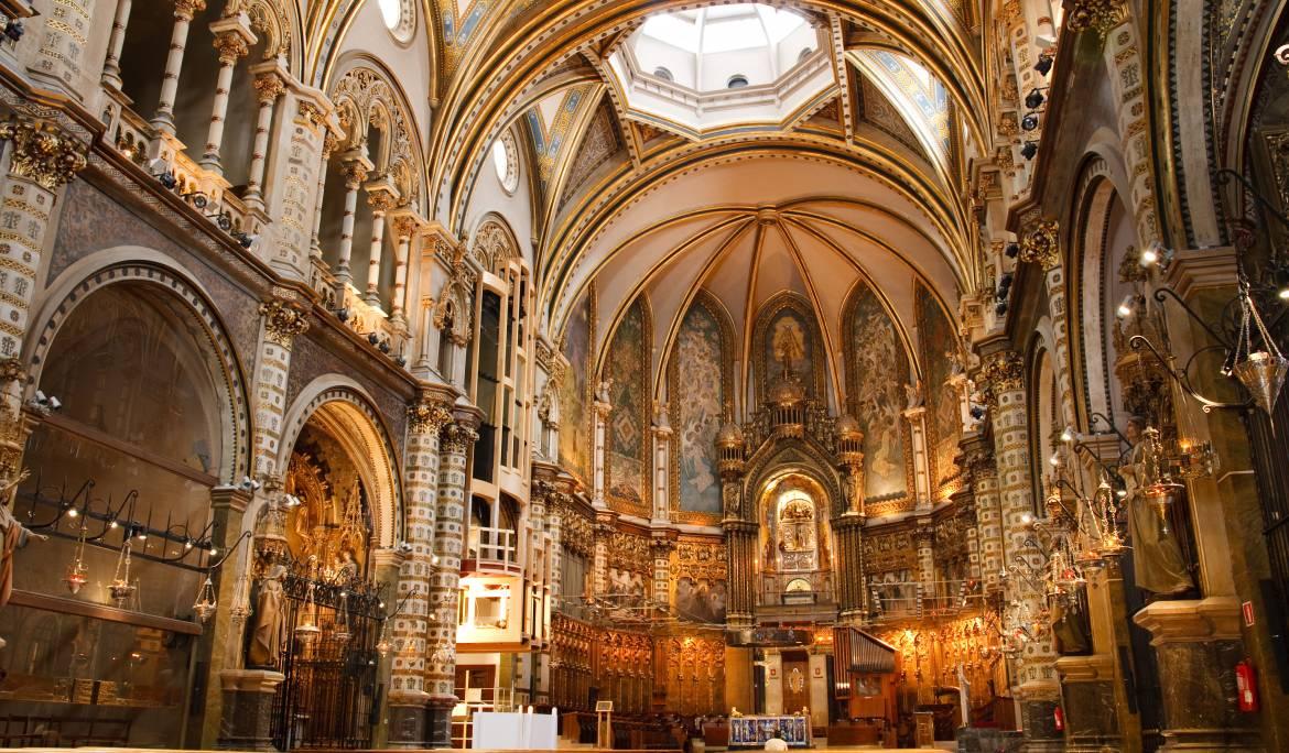 Interior del monasteri de Montserrat