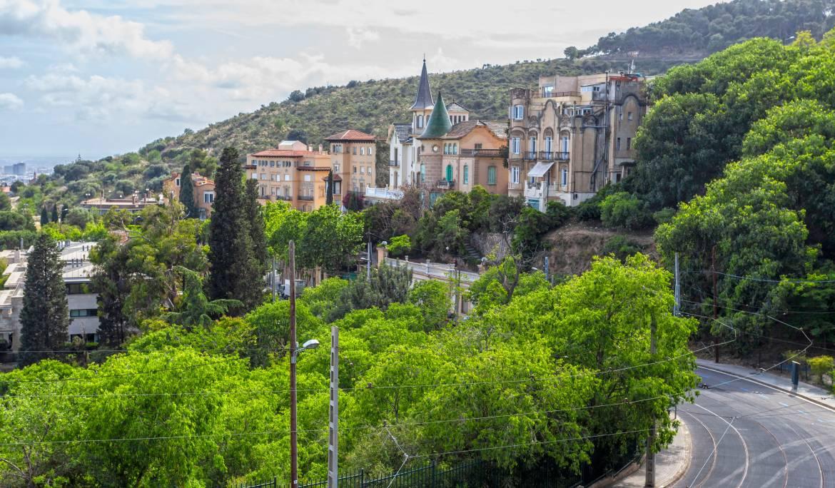 Aerial view of Tibidabo streets