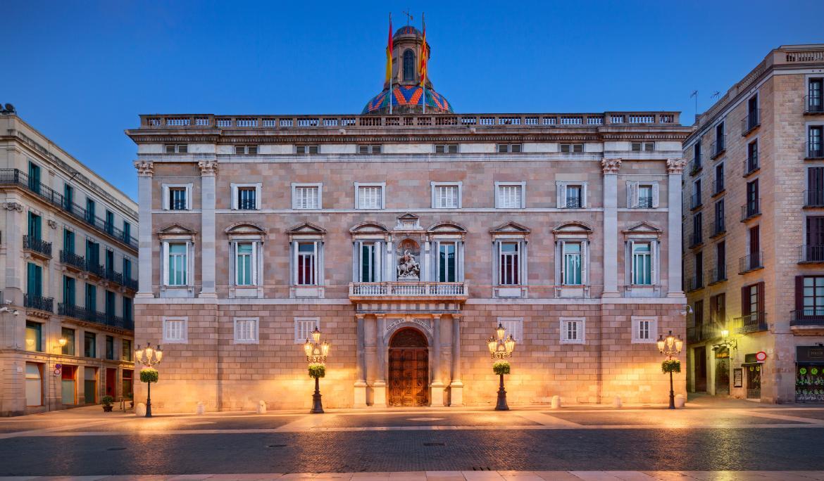 Imagen del Palau de la Generalitat.