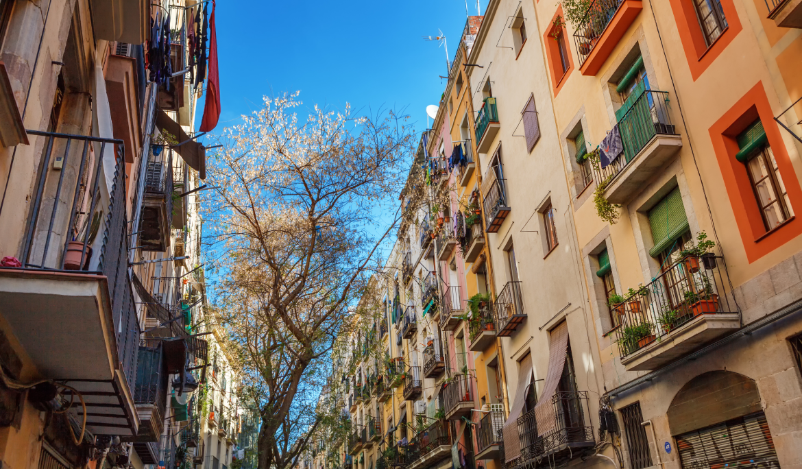 Carrers plens de botigues al Born