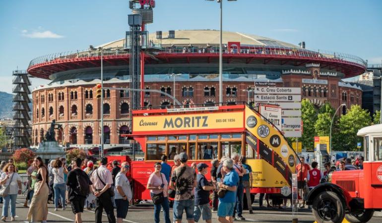 El Tilling-Stevens restaurado y expuesto en la exhibición de buses clásicos / Foto: TMB