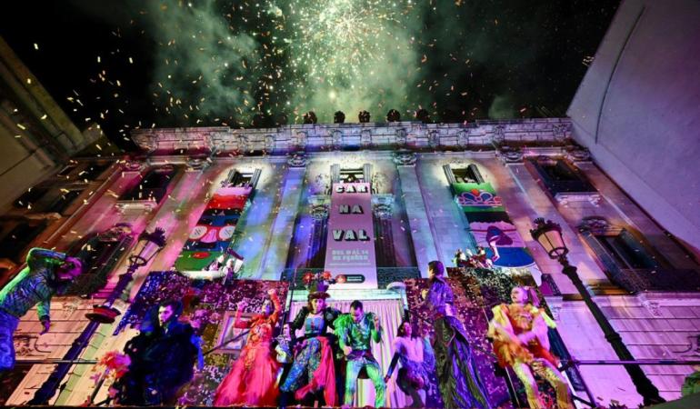 Imatge de l'inici de la Taronjada del Carnestoltes de Barcelona. Foto: Pep Herrero / Ajuntament de Barcelona