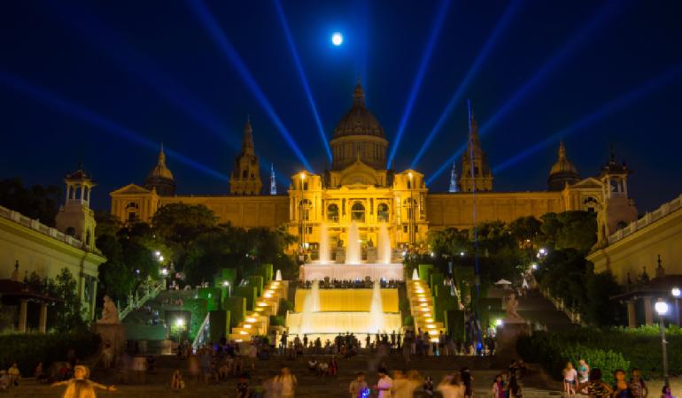 Imatge del Mnac durant la Nit dels usMeus de 2026 a Barcelona