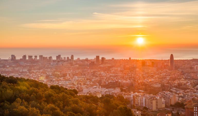 posta de sol a Barcelona